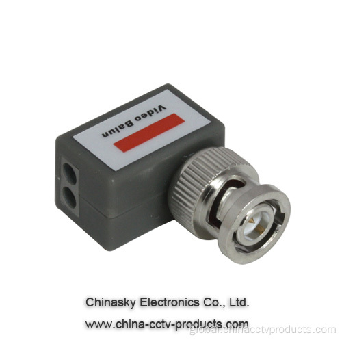 Video Balun 1Channel Angled Mini Passive CCTV UTP Video Balun Factory